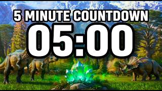 5 Minute Dinosaur Timer 🦖 | Fun Countdown to Zero