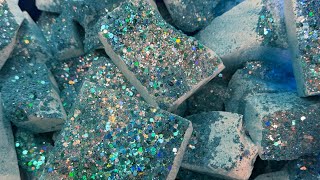 Blue Dusted Soft Chalk Bucket 💙🩵 Gym Chalk ASMR screenshot 4