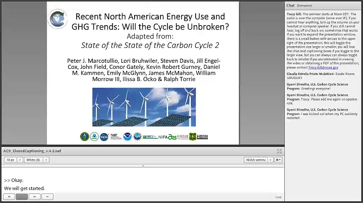 SOCCR2 Webinar 15 Dr. Peter Marcotullio 'North Ame...