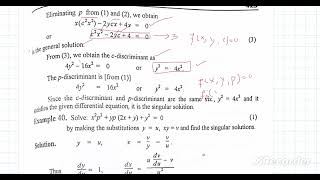 C-discriminant, P-discriminant and Singular solutions part 2