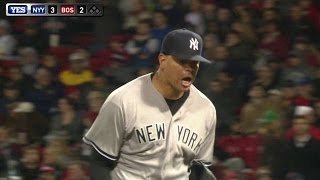 NYY@BOS: Betances fans Bogaerts to end the threat screenshot 4