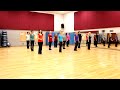 Sweet caroline  line dance dance  teach in english  