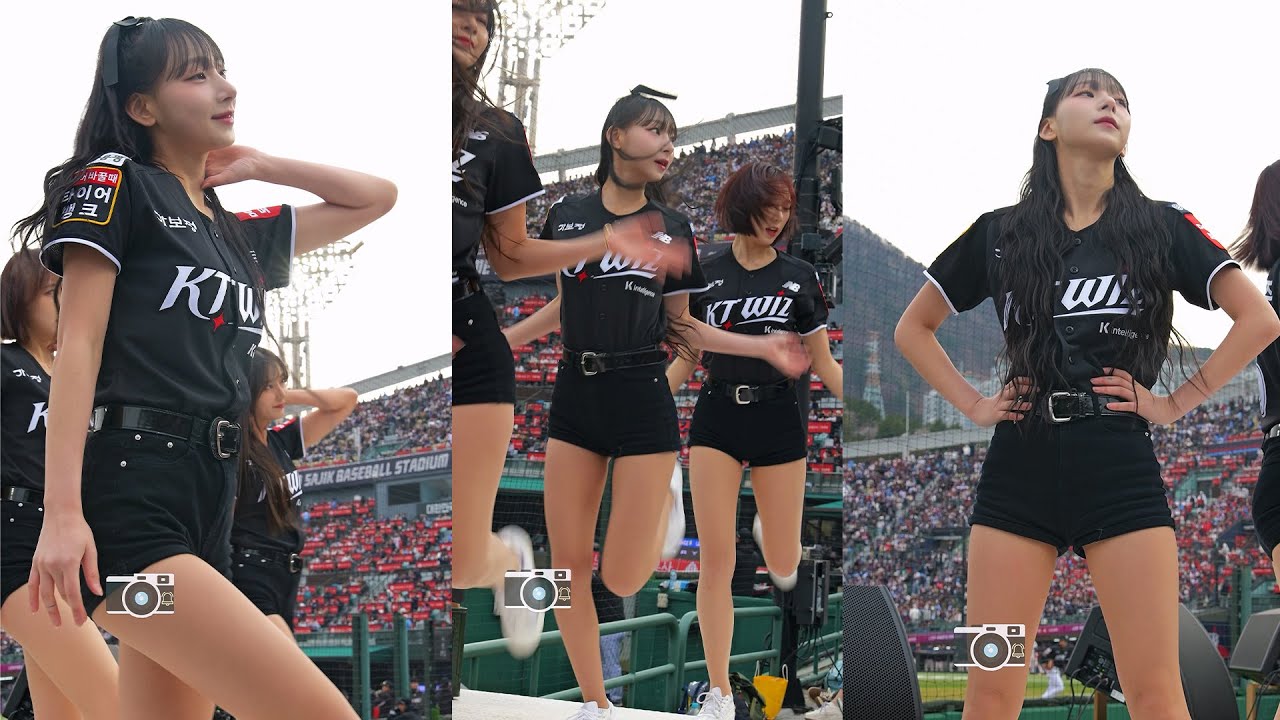 잠실에서 수원으로 이적한 정희정! | KT위즈 레이디위즈 정희정 치어리더 에스파 위플래시 | CheerLeader FanCAM 4K 60fps | 250329