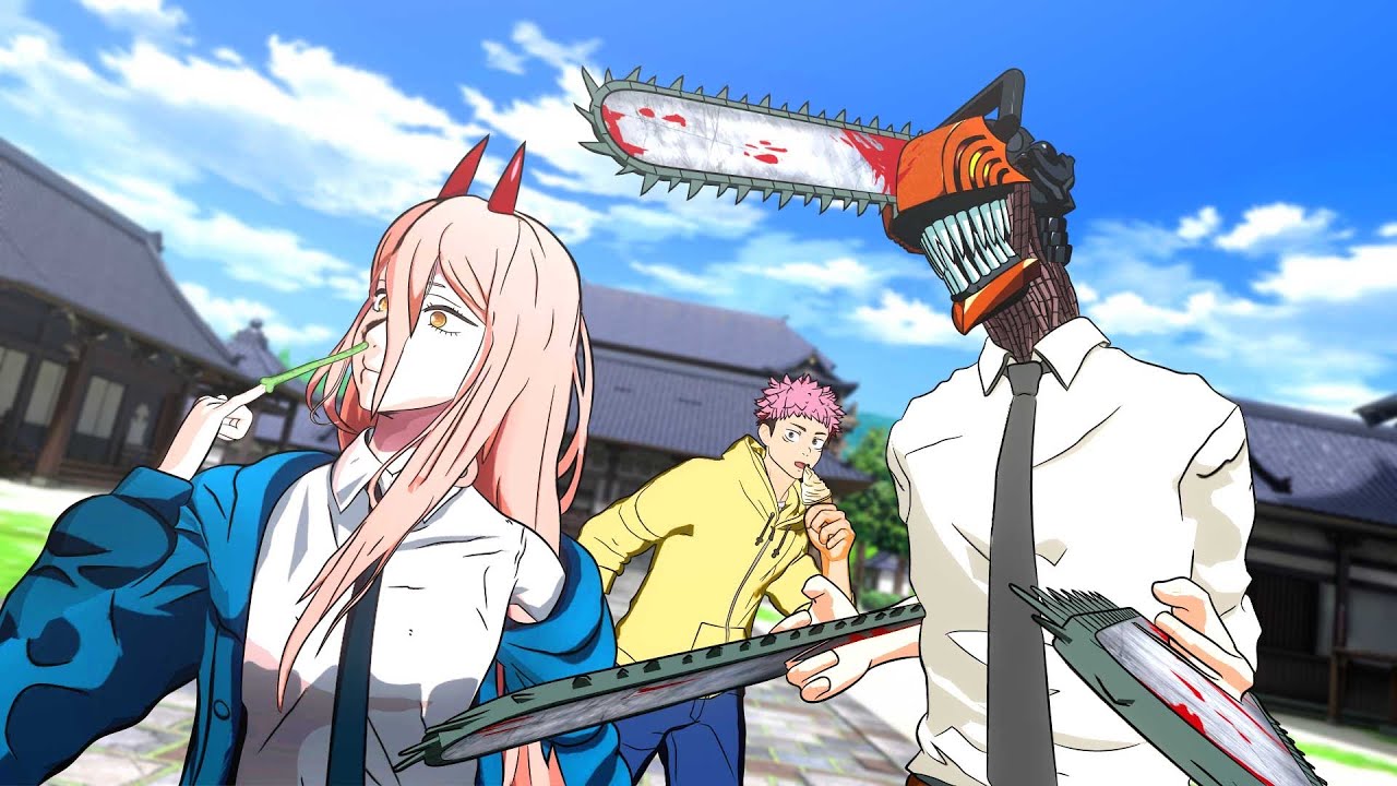 denji and power get lost... (chainsaw man vr)
