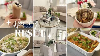A Cosy Spring Reset🌼Silent Vlog, Calming Home refresh, Aesthetic Table Styling &Easy Cooking Moments