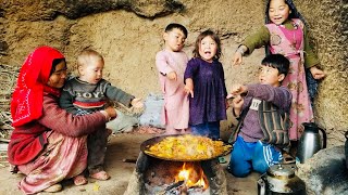 A special video of a cave from Buda City | delicious Afghan Potato fries | happy life with children