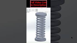 Spring Solidworks Simulation  Short #shots