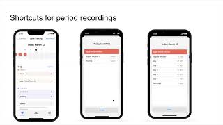 Health cycle tracking app prototype based on iOS system