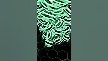 Into The Honeycomb Glowing Balls In Motion 2 #animation #3danimation