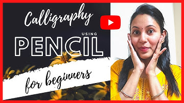 Pencil Calligraphy for beginners | Lowercase Alphabets | How to hand letter? | In Hindi