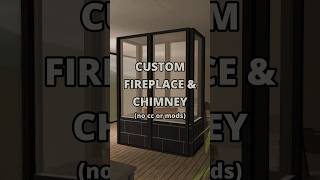 Custom fireplace & chimney 🔥 The Sims 2 building tips | No CC or mods