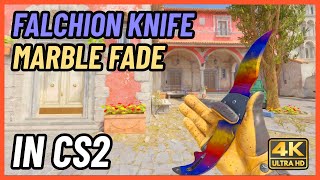 ★ CS2 Falchion Knife Marble Fade | CS2 Knife In-Game Showcase [4K]