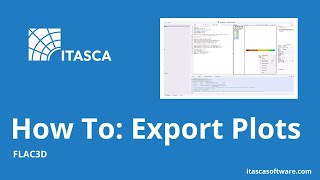 How To: Export Plots | FLAC3D Profile