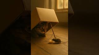 The cat set a trap Cheese!!!! Will the Mouse Fall for It?🐭🐱🧀