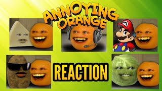 Reacting To Annoying Orange - A Cheesy Episodeprank Call Mariomuddy Buddyexcess Cabbage