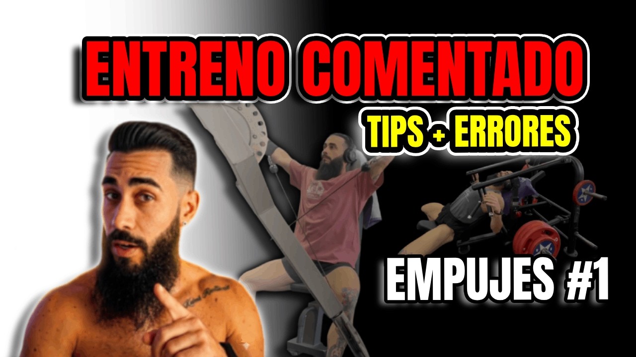 Entrenamiento de empujes comentado | Elevaciones laterales, press y técnica
