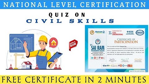 Quiz On Civil Skill | Remote Sensing Quiz | Civil Engineering Quiz| Engineers Day Quiz |EngineersMcq