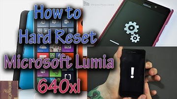 How to Hard Reset Microsoft Lumia 640xl