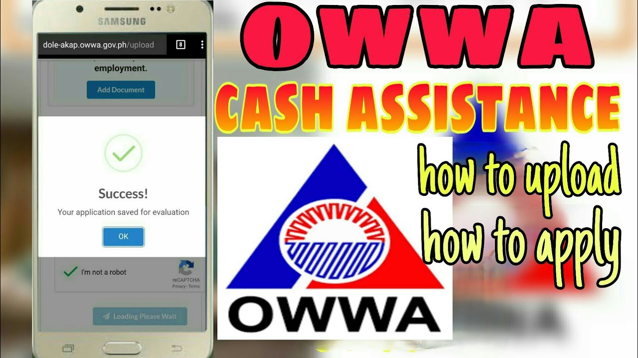 OWWA cash assistance UPLOAD PROBLEM (how to apply) | AYUDA| DOLE AKAP - YouTube
