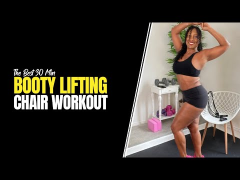 The Best 30 Min Booty Lifting Chair Workout | Tiffany Rothe Workouts