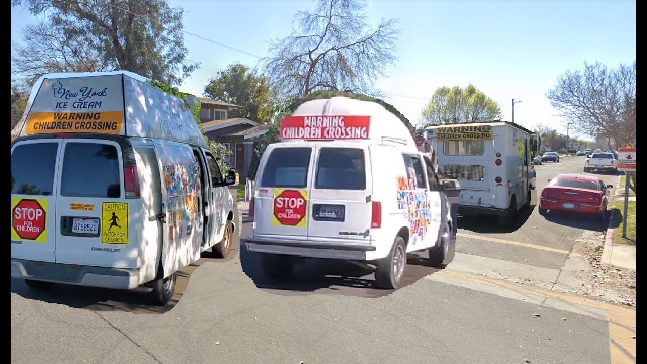 3 Ice Cream Trucks that passed by my area this Summer