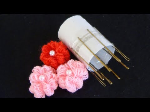 Hand Embroidery: Easy Trick For Making Flowers