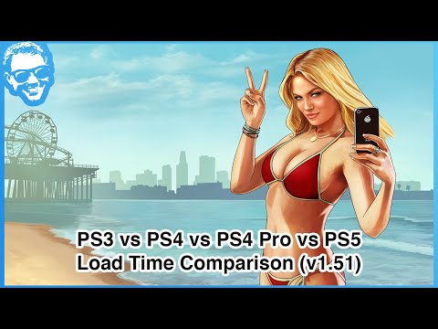 Grand Theft Auto V (v1.51) + GTA Online (v1.52) Load Time Comparison - PS3 Vs PS4 Vs PS4 Pro Vs PS5