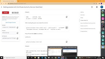 Getting started with Certificate Authority Service: Qwik Start