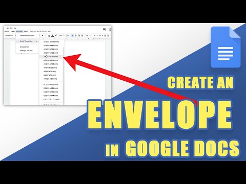 ვიდეო: არის კონვერტის შაბლონი Google Docs-ში?