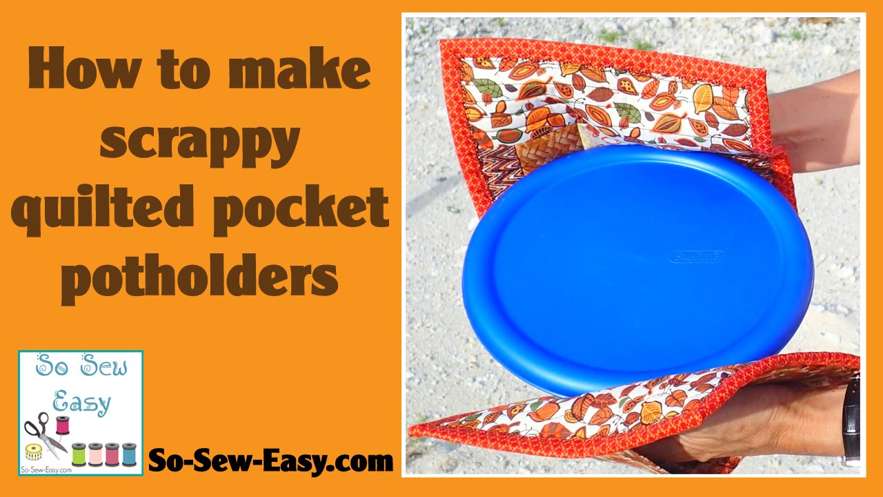 BEAUTIFUL 9 ROUND POT HOLDER WITH A POCKET