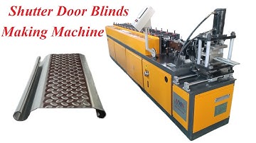 Embossing Patterns Rolling Shutter Door Blinds Roll Forming Machine