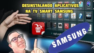 Como desinstalar aplicativos da sua tv smart Samsung série 6, 7, 8 !! tv smart Samsung das novas !!!