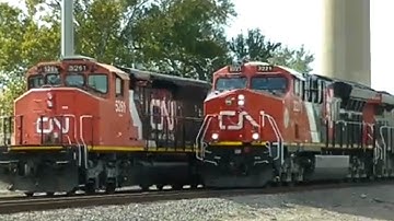 CN A419 passes through Reserve, LA (filmed 11/19/25)