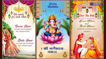 Wedding invitation 2025 | After effects wedding invitation tutorial | After effect tutorials