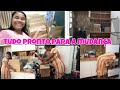 TUDO PRONTO PARA MUDANÇA organizar os armários e o salão