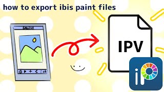 how to export artworks to files in ibis paint