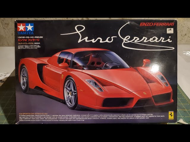 Tamiya Enzo Ferrari Build - Part 1, unboxing and Crazy Modeler