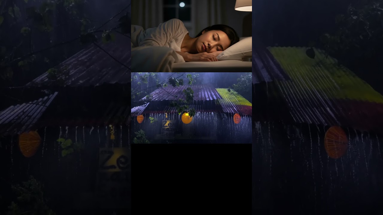 Deep Sleep in Thunderstorm & Heavy Rain ⚡🌧️"천둥번개 폭우 속 깊은 숙면 ⚡🌧️""이 소리 들으면 5분 안에 잠듭니다