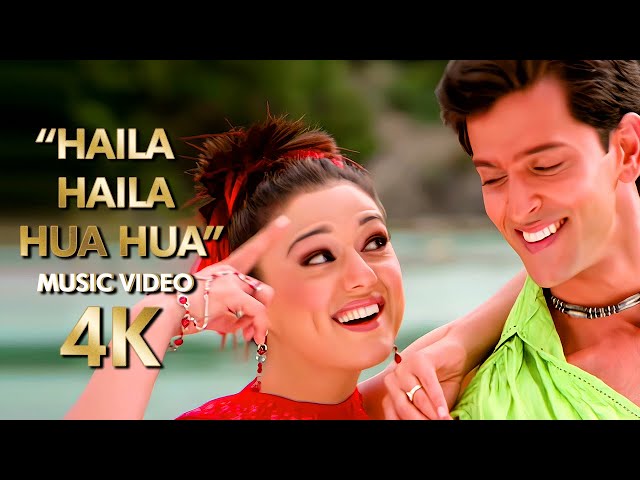 Haila Haila Hua Hua | 4K Music Video | 2003 Koi...Mil Gaya Movie | B4K class=