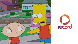 Uma Família da Pesada crossover com Os Simpsons na Record | Simulação