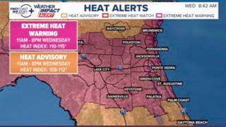 Extreme Heat Warning in effect Wednesday