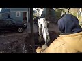 Bobcat325 digging for paver driveway