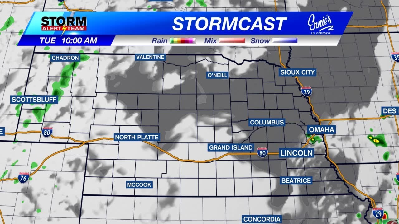 Storm timing for severe potential Tuesday afternoon and evening in Nebraska - September 15, 2025