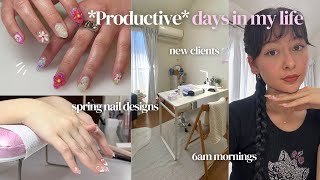 19y/o nail tech in Tokyo ˚୨୧⋆˚ ⋆ week in my life + organizing unboxing | gel x nails