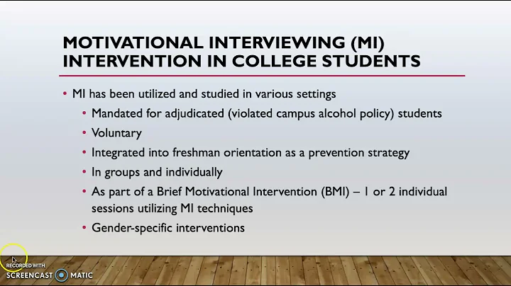 Motivational Interviewing Presentation