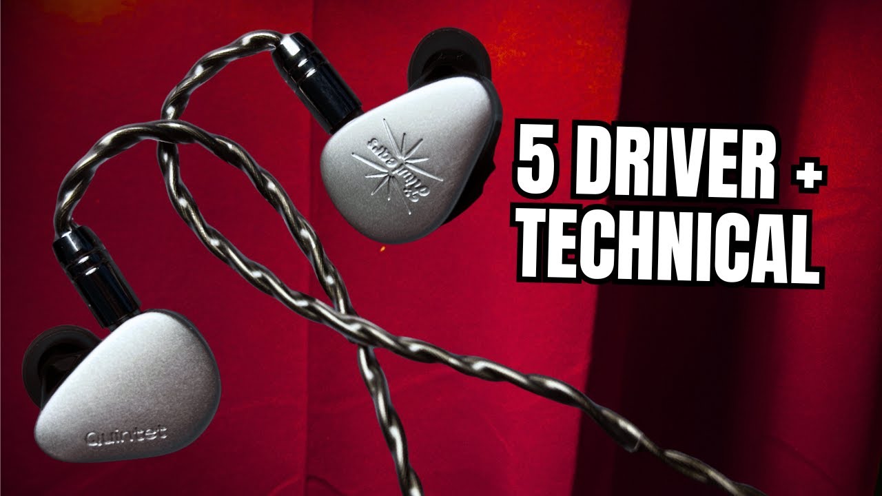5 Driver Configuration with Planar and PZT | Kiwi Ears Quintet IEM Headset Review