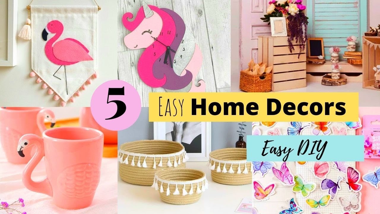 5 DIY Home Decor ! Easy Room Decoration Ideas From Waste Materials