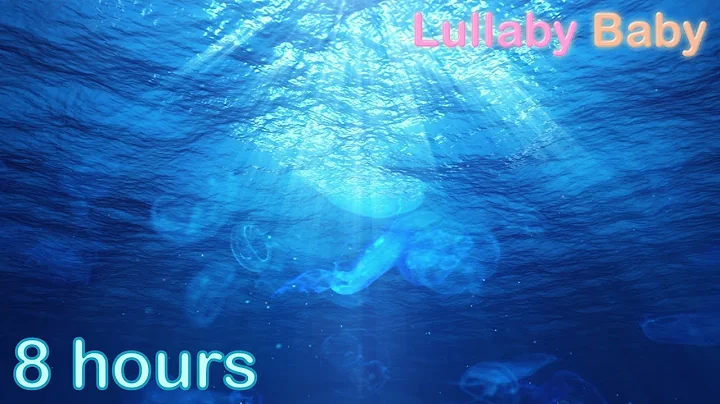 ☆ 8 HOURS ☆ UNDERWATER SOUNDS with MUSIC ♫ JELLYFISH Relaxing Sleep Music, Stress Relief, Baby Sleep