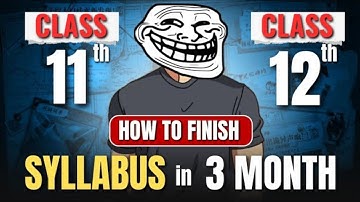 Fastest Way to Cover Full Syllabus for Class 11 & 12 (Pro Tips! ) 🔥 | How to finish syllabus fast