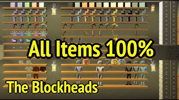 The Blockheads: All Items Showcase (100%) and Flying to Space in Ver 1.71